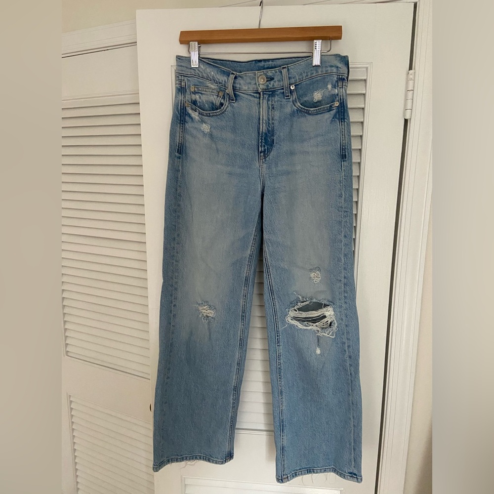 AYR The Secret Sauce Light Blue Distressed Boyfriend Jeans (28S)